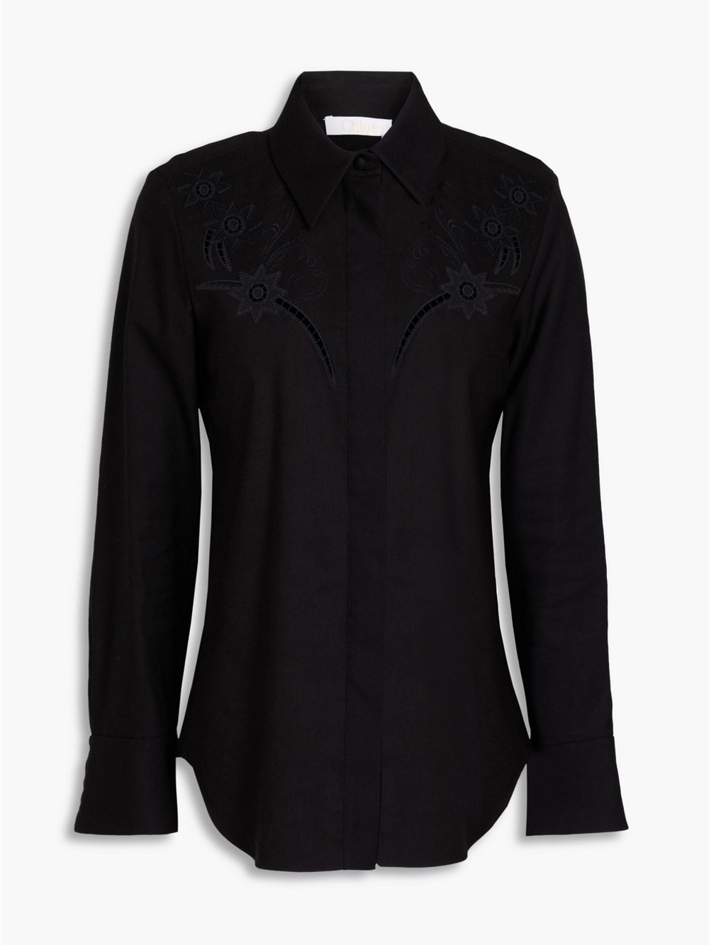 $2900 NWT Chloe Broderie Anglaise Button-Down Shirt
